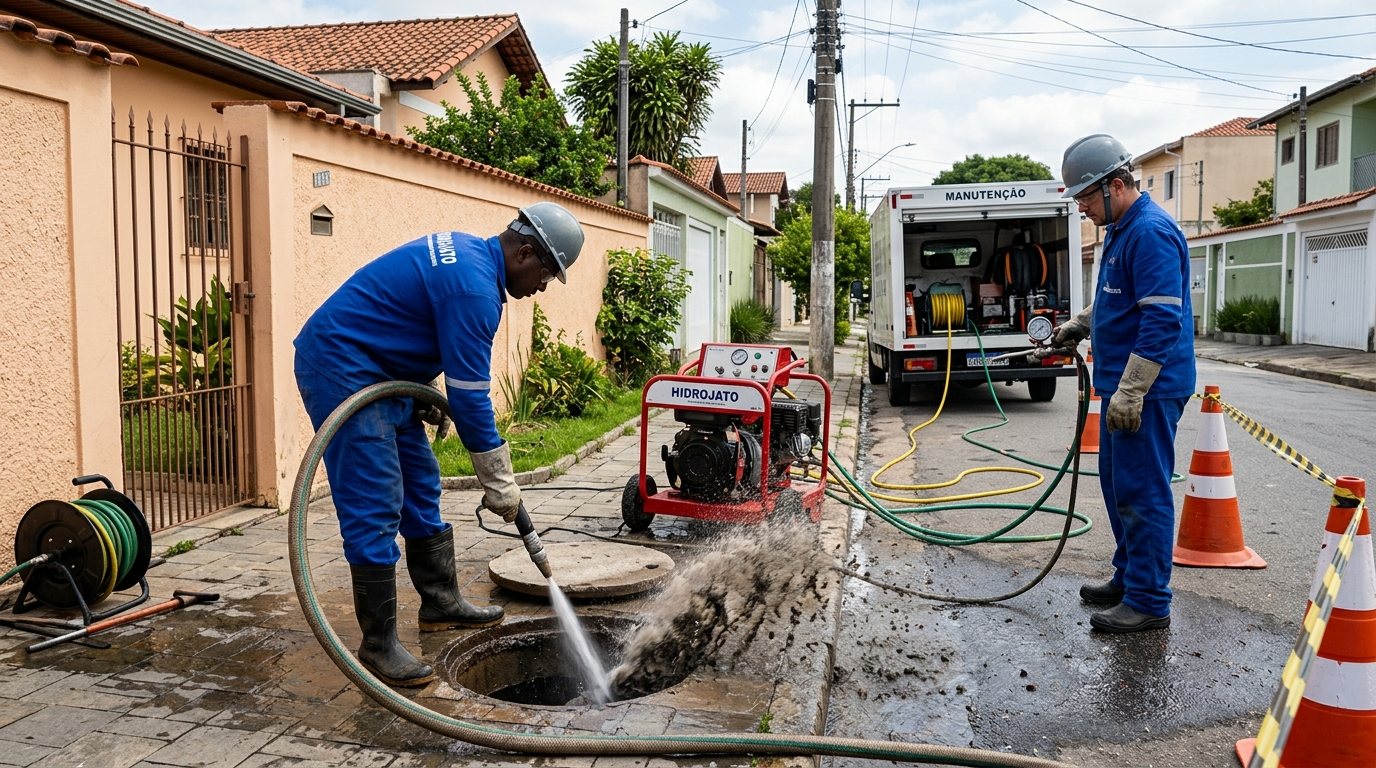 Hidrojateamento Residencial em Maringá‑PR