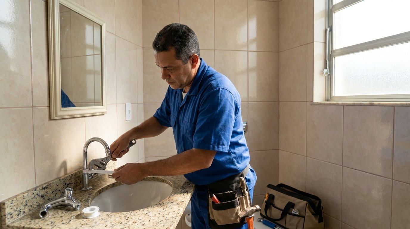 Instalação Hidráulica no Banheiro em Maringá‑PR